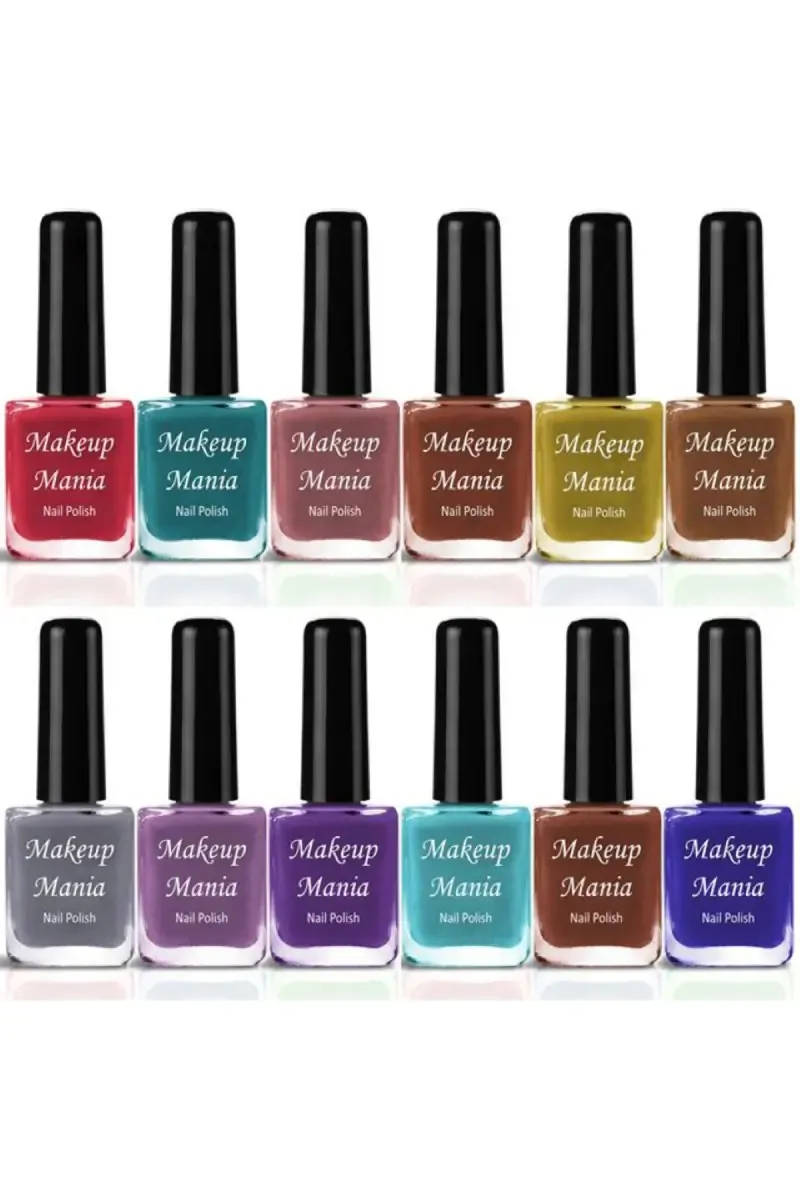 Makeup Mania Nail Polish Set- 12 Pcs X 6ml (Each)