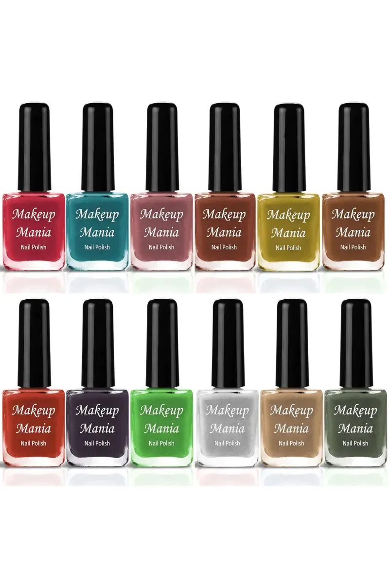 Makeup Mania Nail Polish Set- 12 Pcs X 6ml (Each)