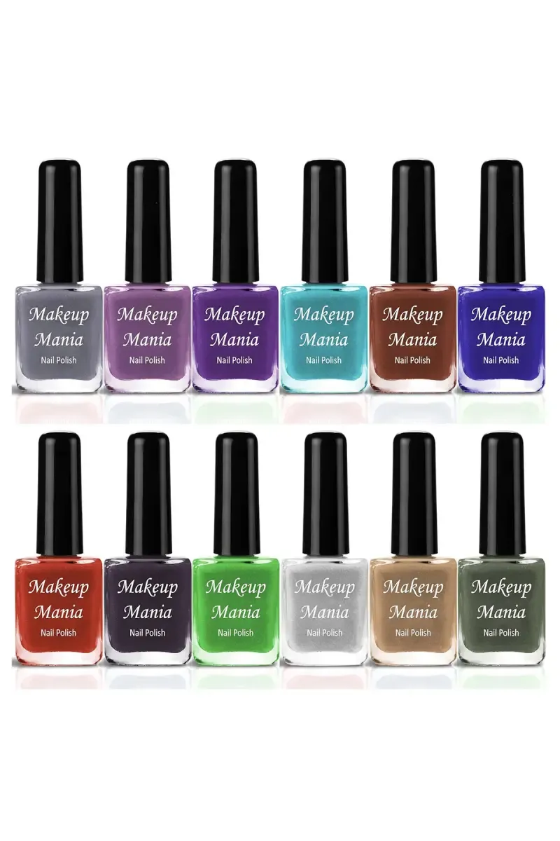 Makeup Mania Nail Polish Set- 12 Pcs X 6ml (Each)