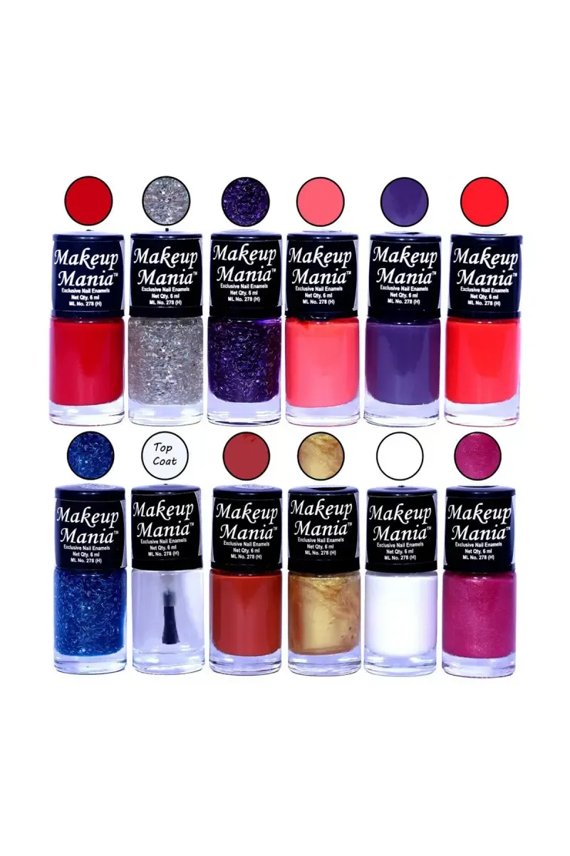 Makeup Mania Nail Polish Set- 12 X 6ml Each