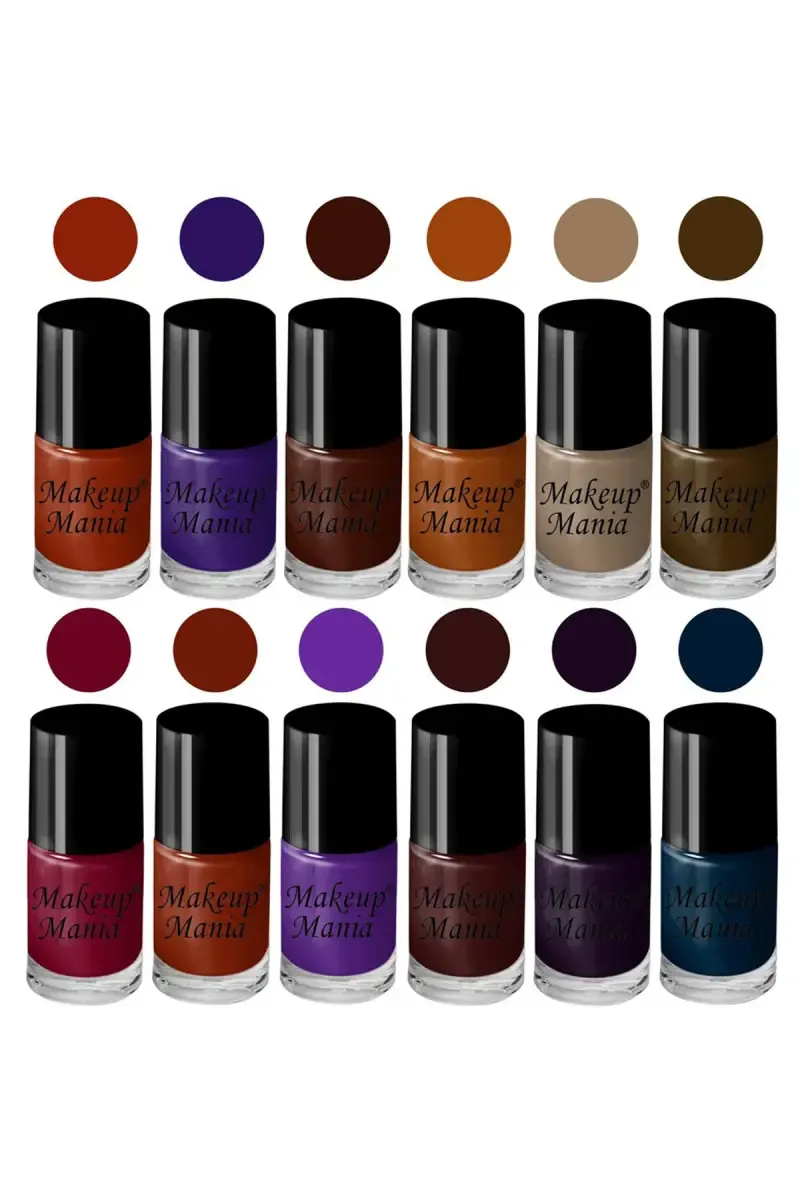 Makeup Mania Nail Polish Set- 12 X 6ml Each