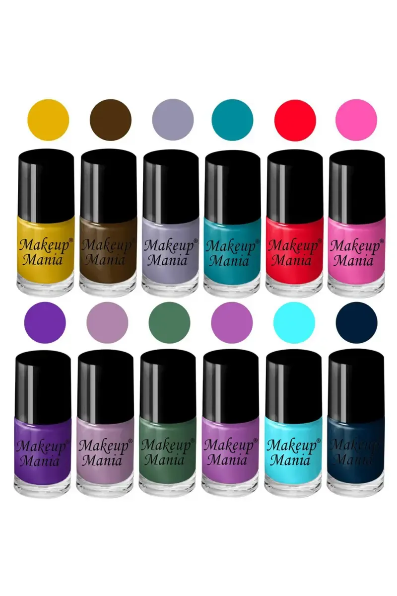 Makeup Mania Nail Polish Set- 12 Pcs X 6ml Each