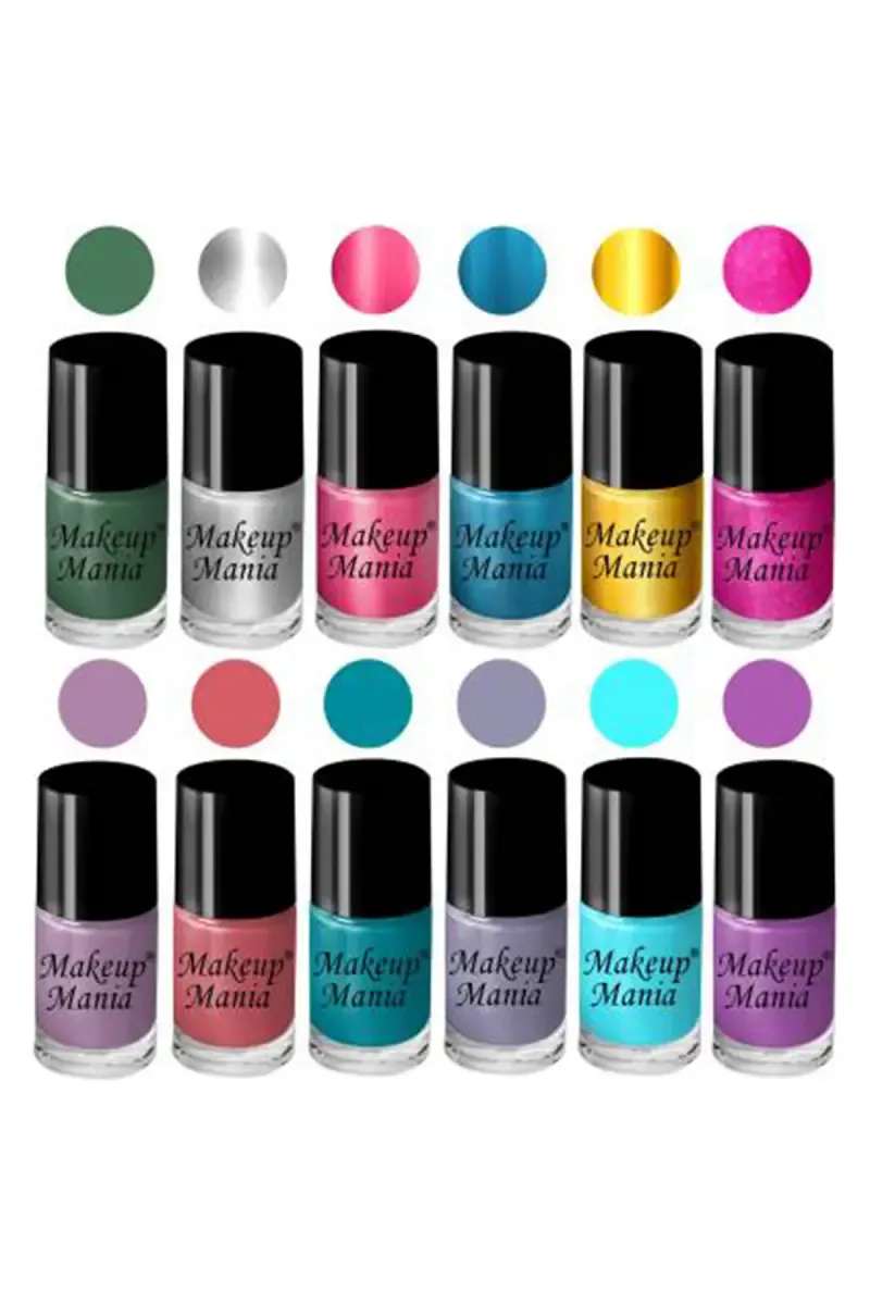 Makeup Mania Nail Polish Set - 12 Pcs X 6ml Each