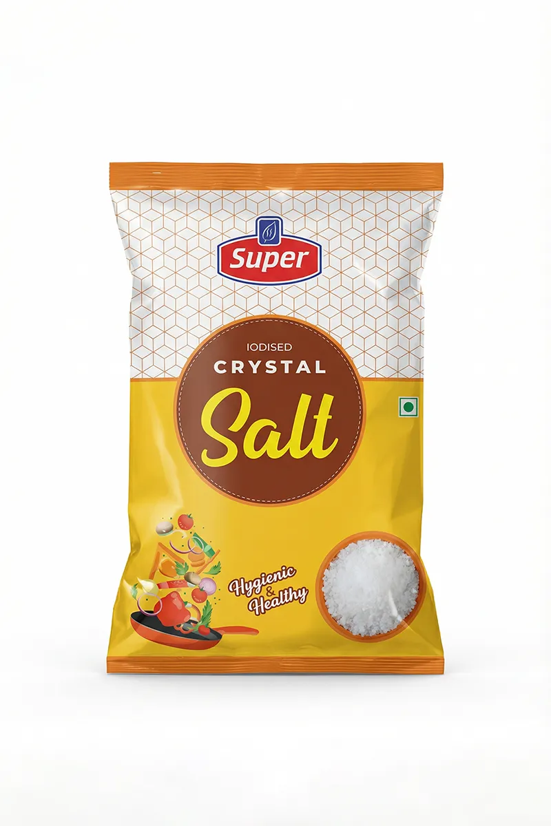Iodized Crystal Salt , Super - 1Kg