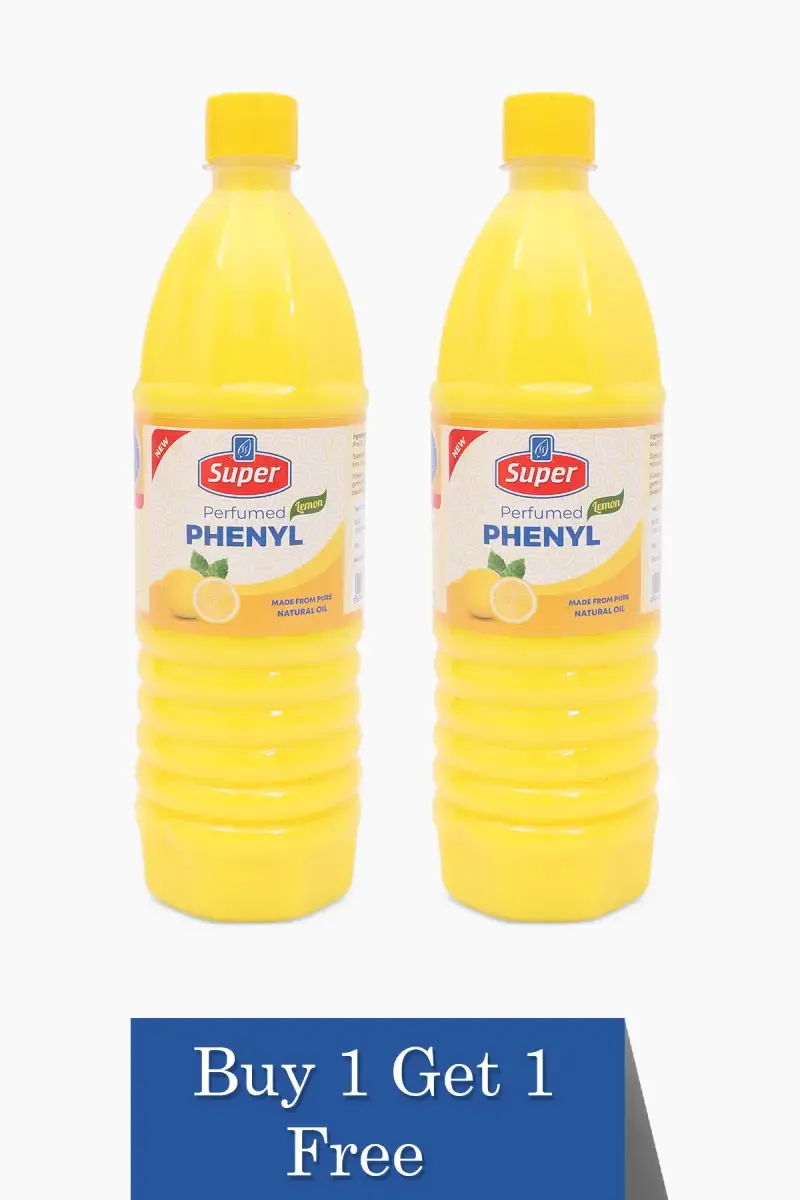 Lemon Perfumed Phenyl , Super - Buy 1 Get 1 (1 Ltr Each)