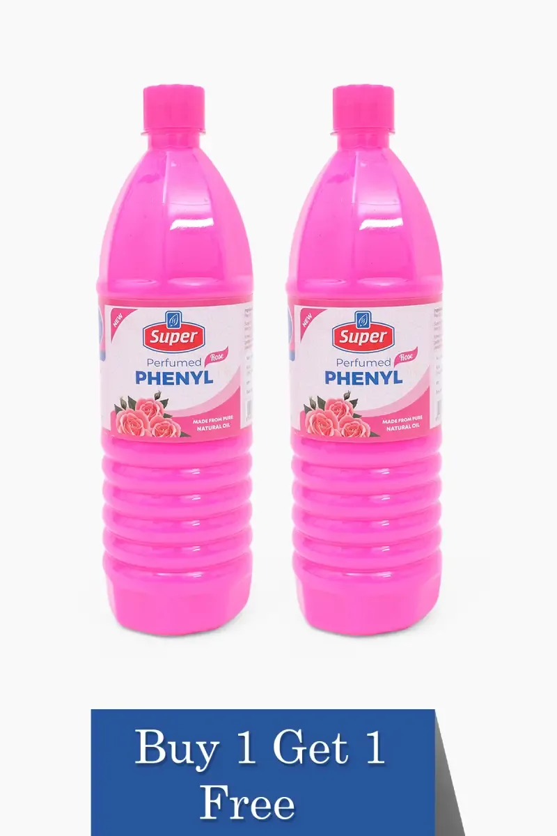 Rose Perfumed Phenyl , Super - Buy 1 Get 1 (1 Ltr Each)