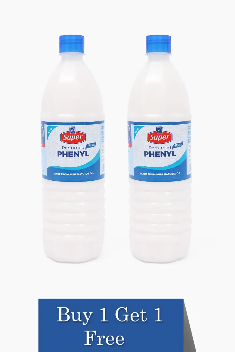 White Perfumed Phenyl , Super - Buy 1 Get 1 (1 Ltr Each)