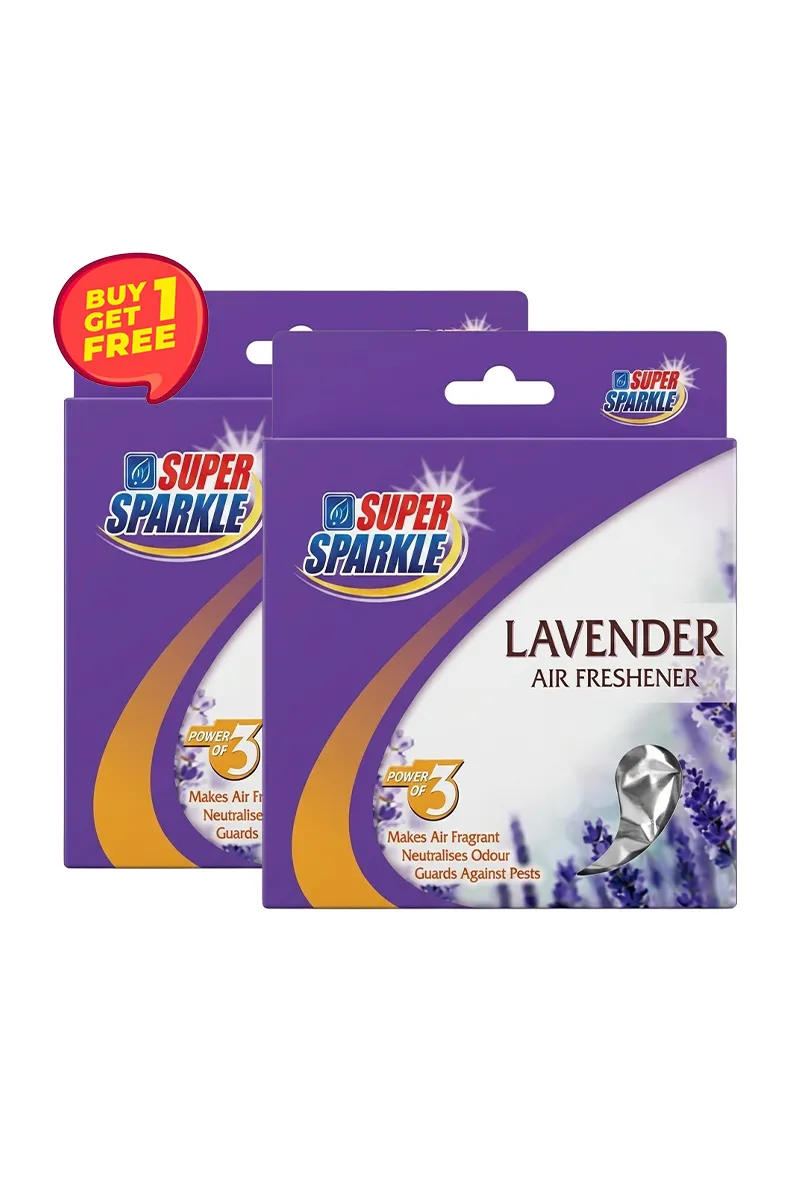 Lavender Air Freshener , Super Sparkle - Buy 1 Get 1 (75g Each)
