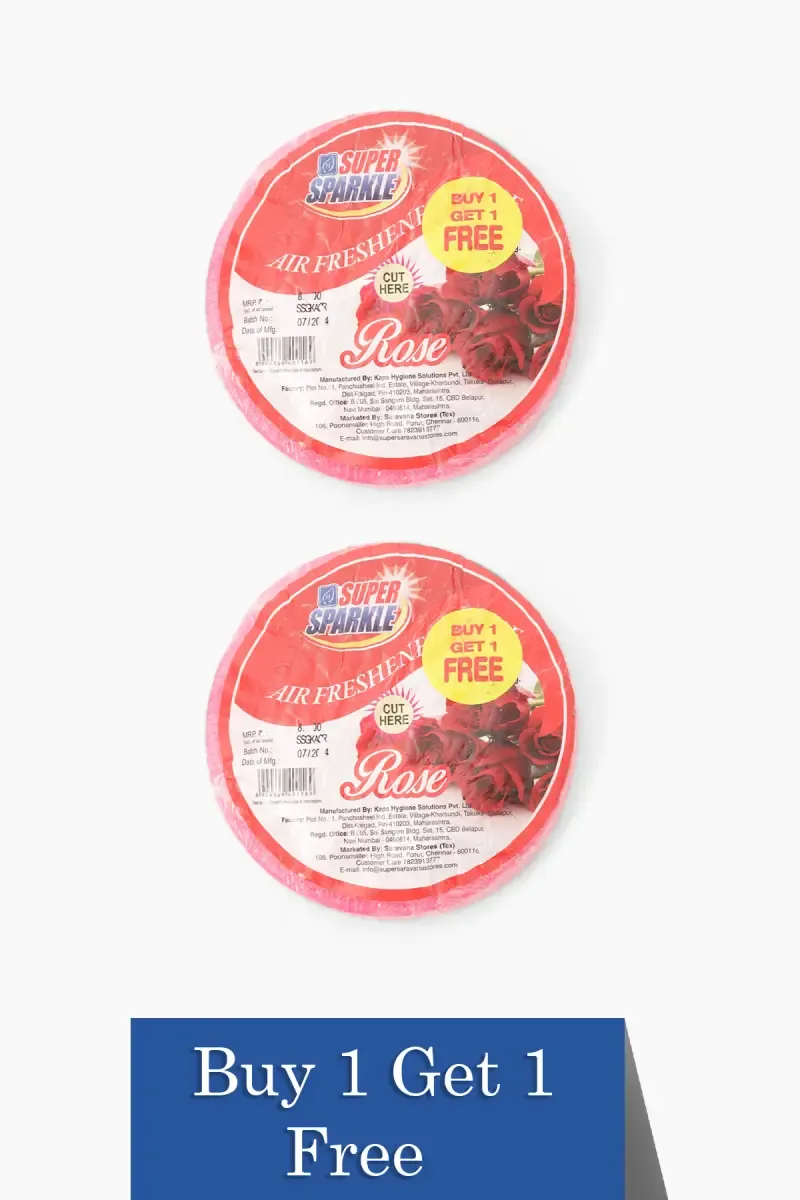 Rose Air Freshener, Super Sparkle - Buy 1 Get 1 (100g Each)