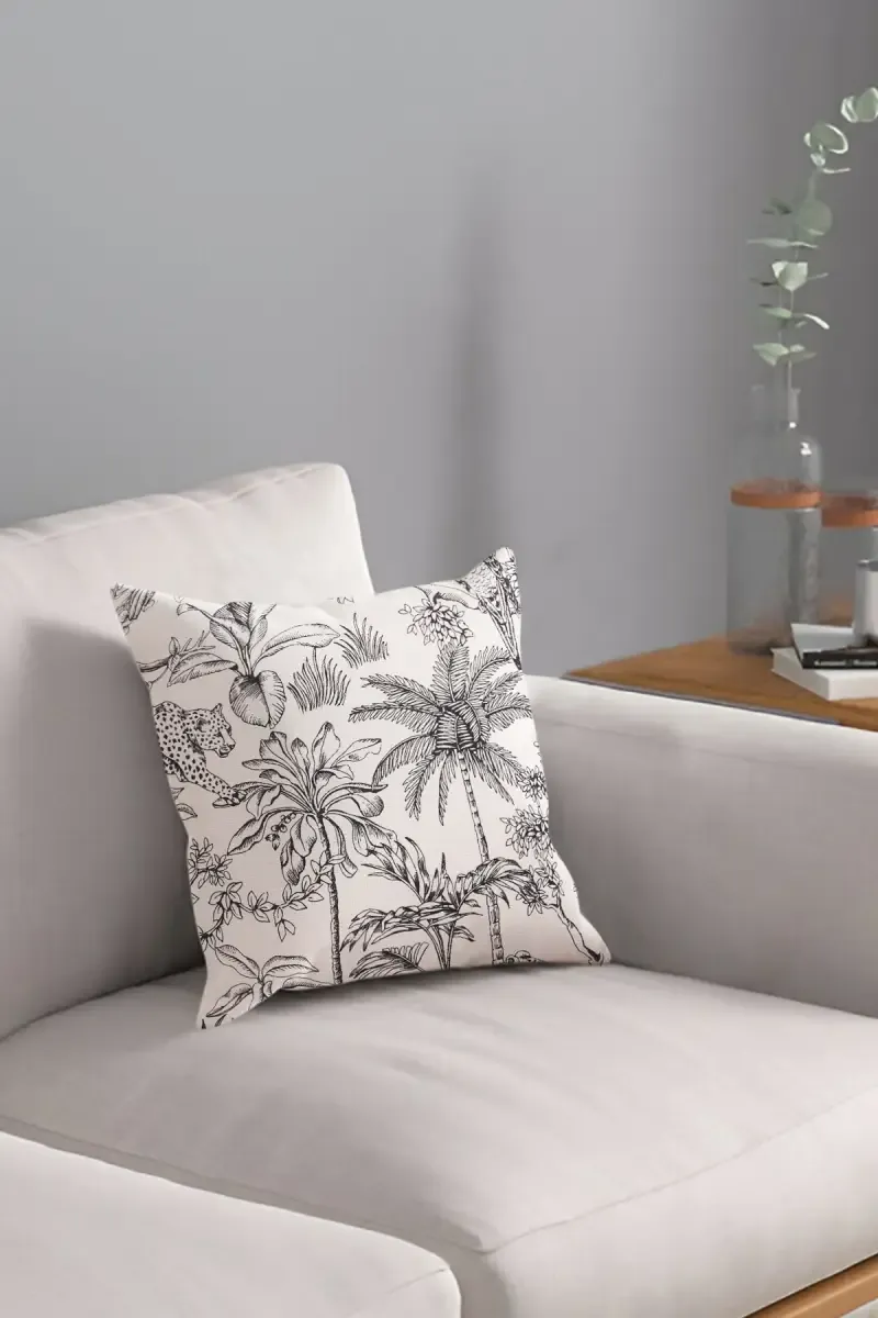 Super Worth Printed 45cm Fitted Square Cushion - 1 Pc 024599COTBLESAN&BLA2