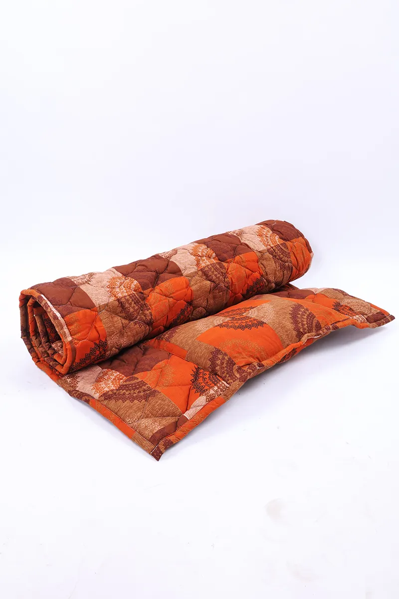Wadding & Cotton Blend Single Size Travel Bed, Printed - 1 Pc 024611SINCOR