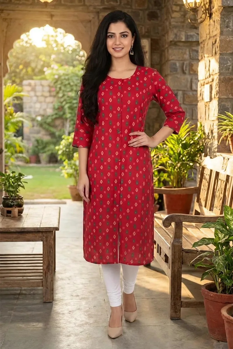 Cotton Printed Kurti for Women
