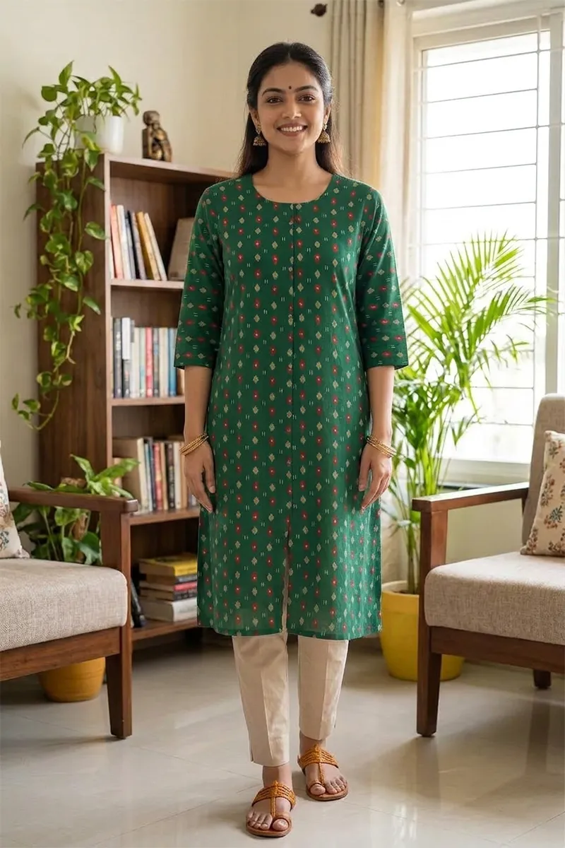Cotton Printed Kurti for Women
