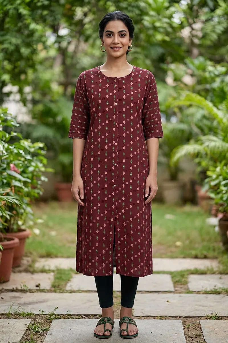 Cotton Printed Kurti for Women 024654XXLMAR