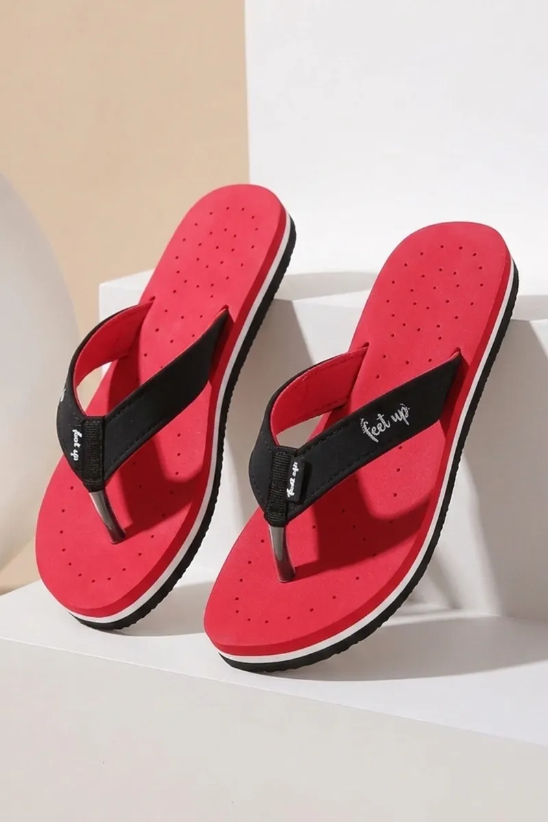Thong-Strap Flip-Flops with Perforations for Women