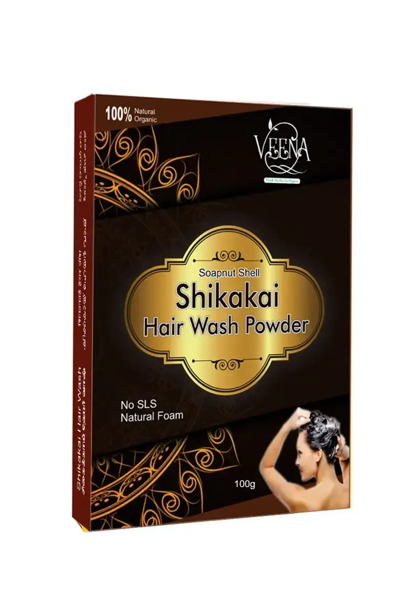 Veena Soapnut Shell Shikakai Hair Wash Powder - 100 g