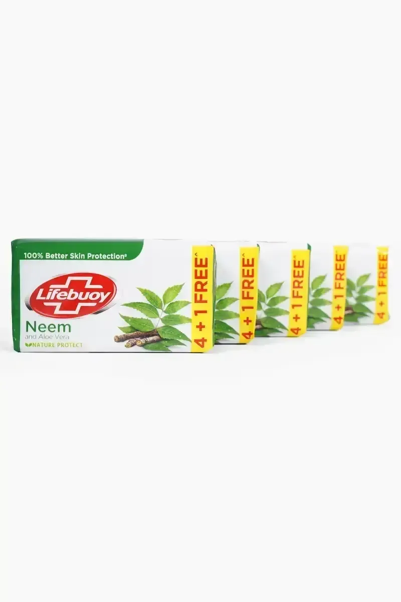 Lifebuoy Neem & Aloe Vera Soap - 4*100g + 100g Free