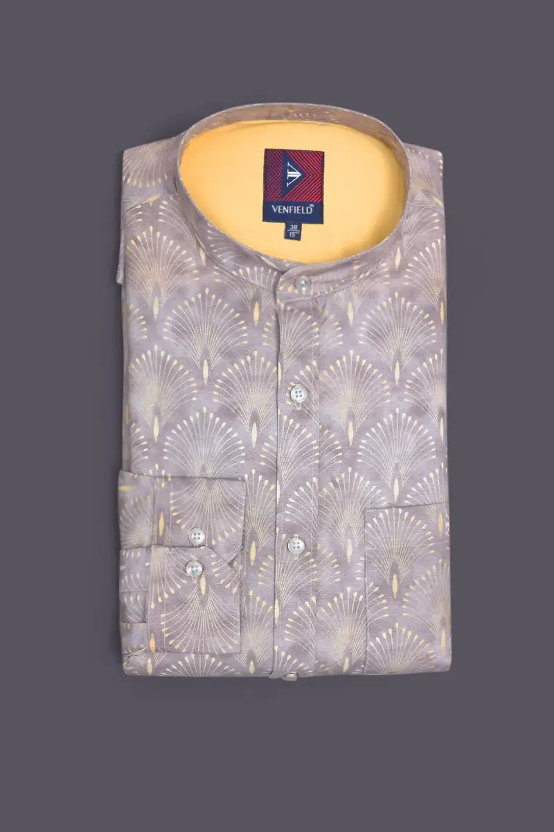 Men's Polycotton Printed Shirt 024797BROS