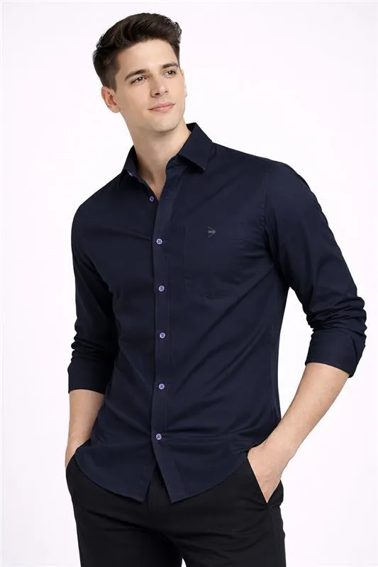 Men's Dobby Casual Shirt 024798BLUM