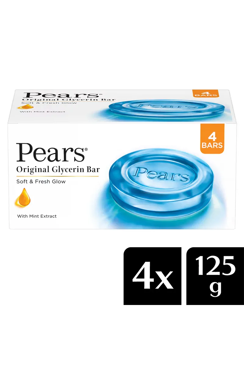 Pears Soft & Fresh Bathing Soap - 4 x 125gm