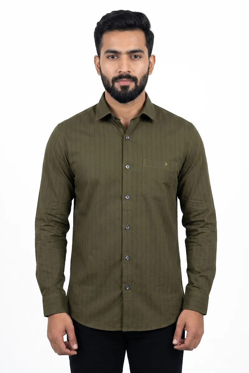 Men's Striped Casual Shirt