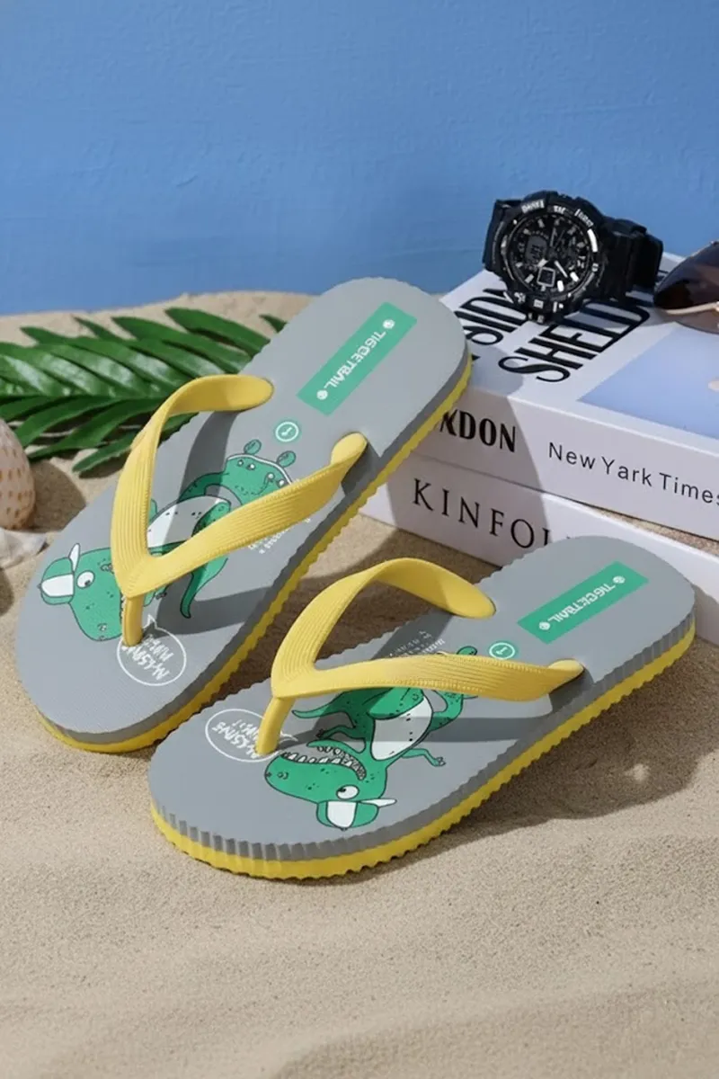 Kid's Cute dinosaur Printed Flip Flops