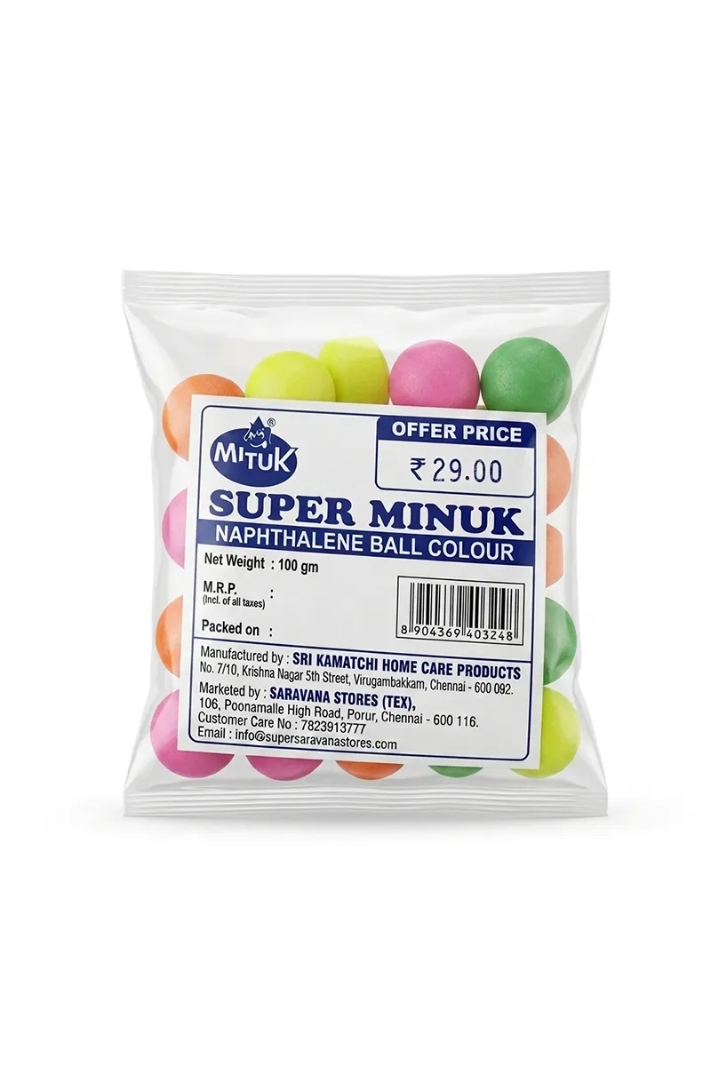Colour Napthalene Ball, Super Minuk - 100g