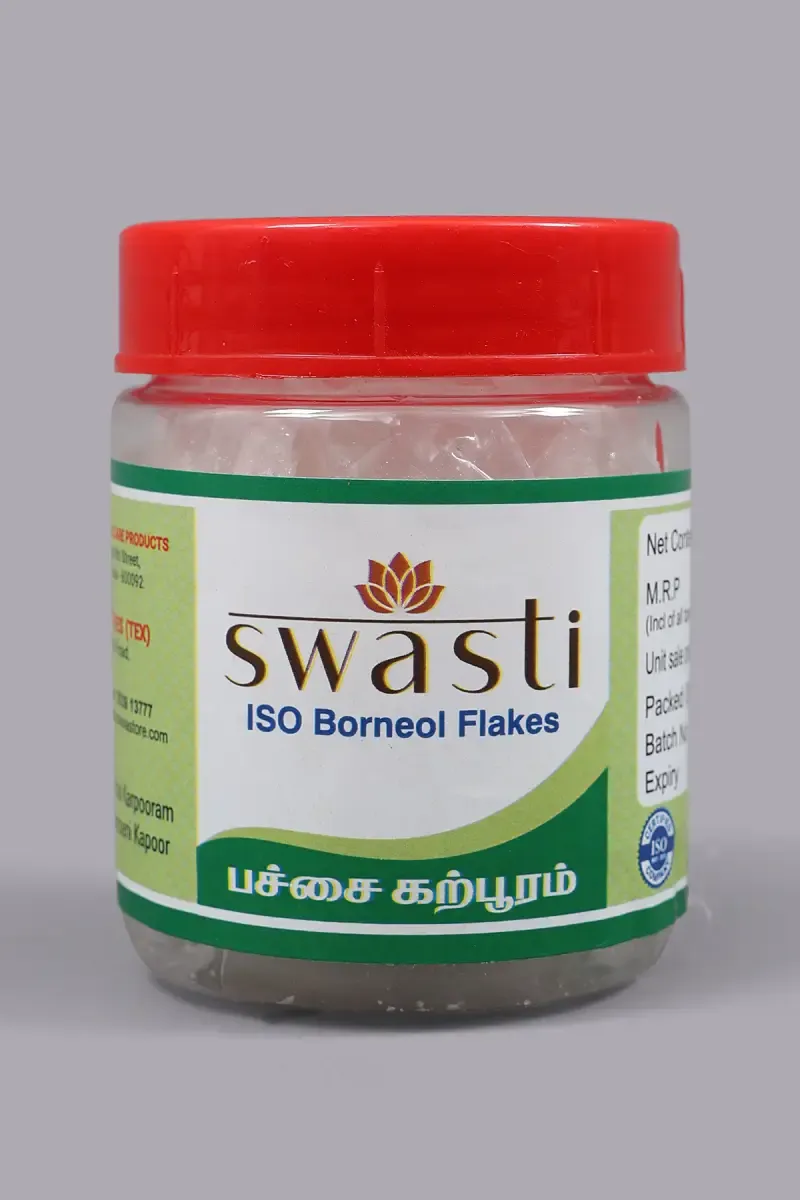 Swasti ISO Borneol Flakes (Pachai Karpooram)- 50gm 