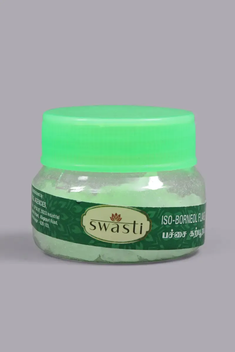 Swasti ISO Borneol Flakes (Pachai Karpooram)- 10g