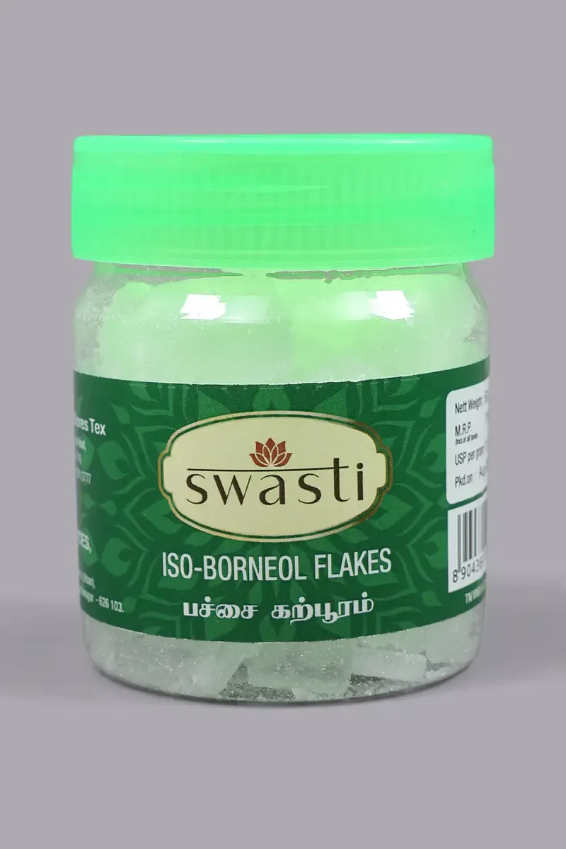 Swasti ISO Borneol Flakes (Pachai Karpooram)- 50g