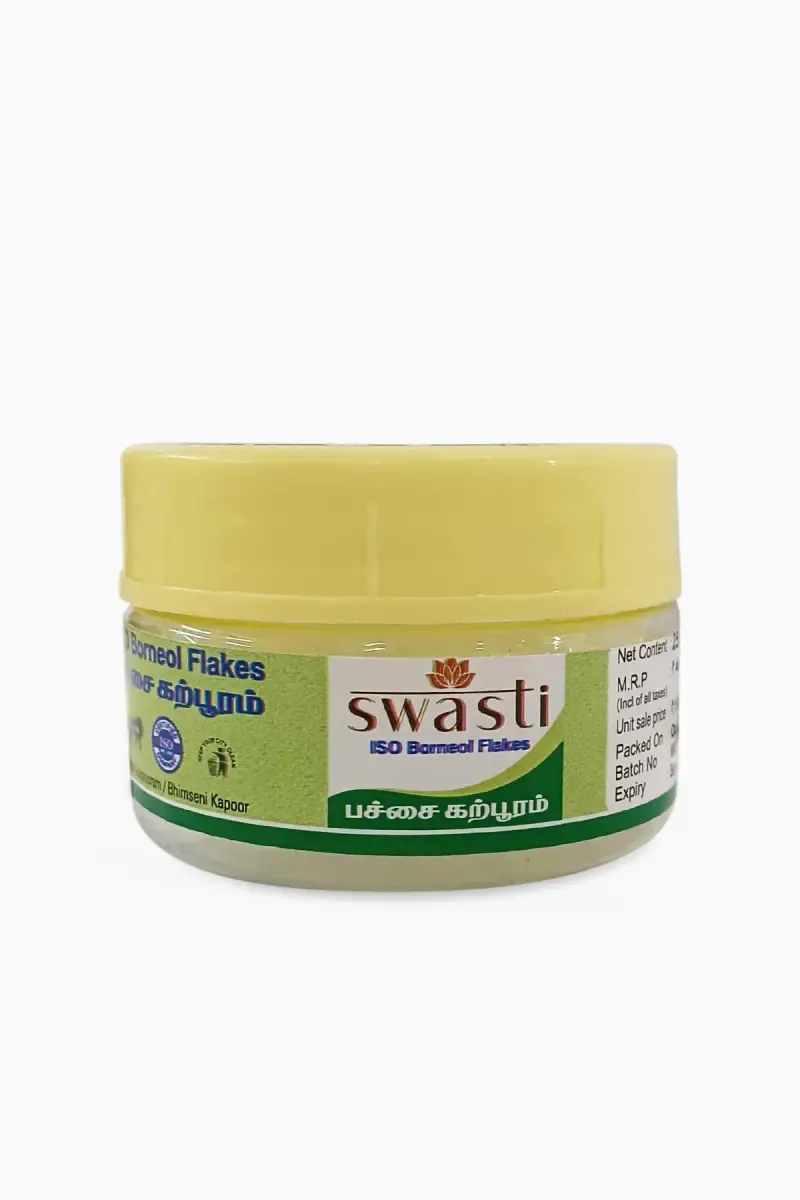 Swasti ISO Borneol Flakes (Pachai Karpooram)- 25 g