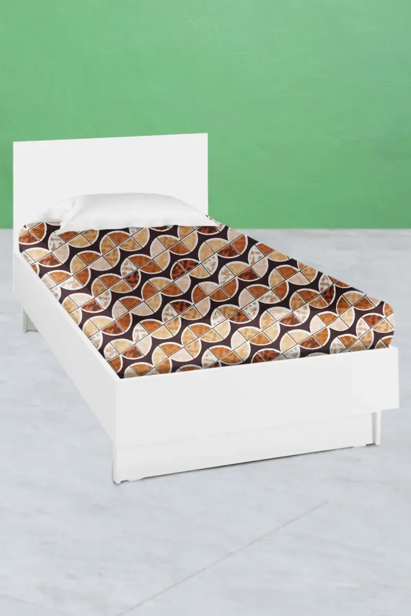 Cotton Blend Single Size Bedsheet, Floral Printed – 1 Pc 025163SINDARBRO