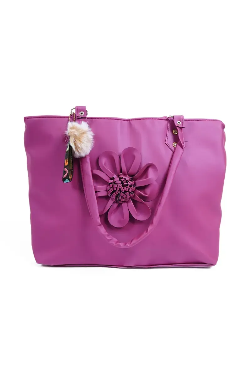 PU Floral Design Hand Bag for Women