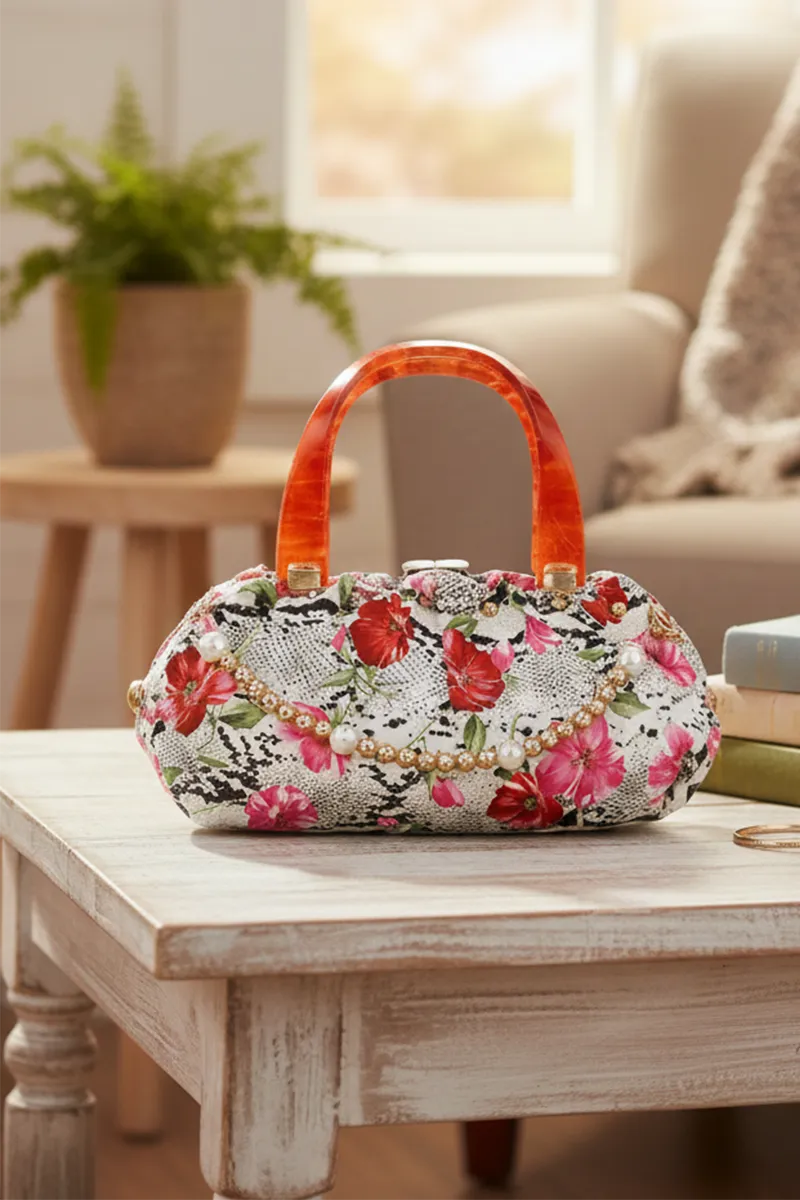Party Floral Printed Sling Bag for Women 025191MUL2