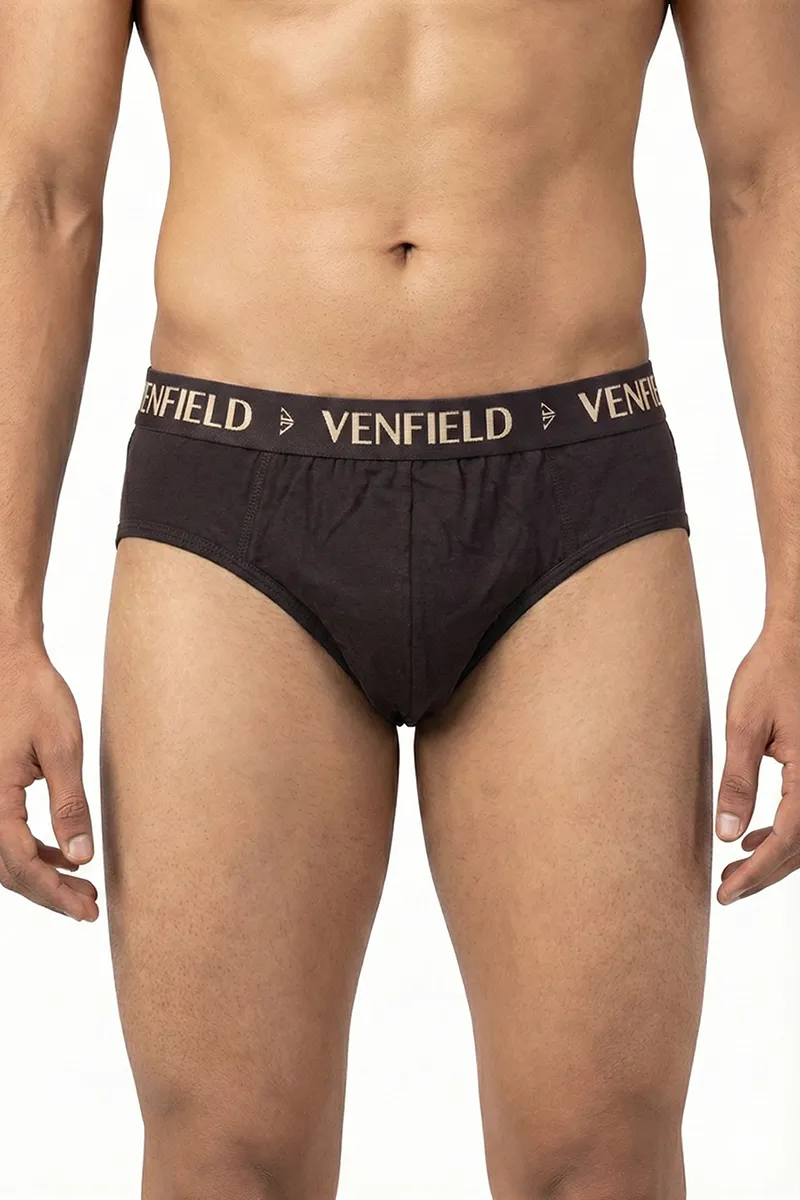 Men's Solid Cotton Mid Rise Briefs 