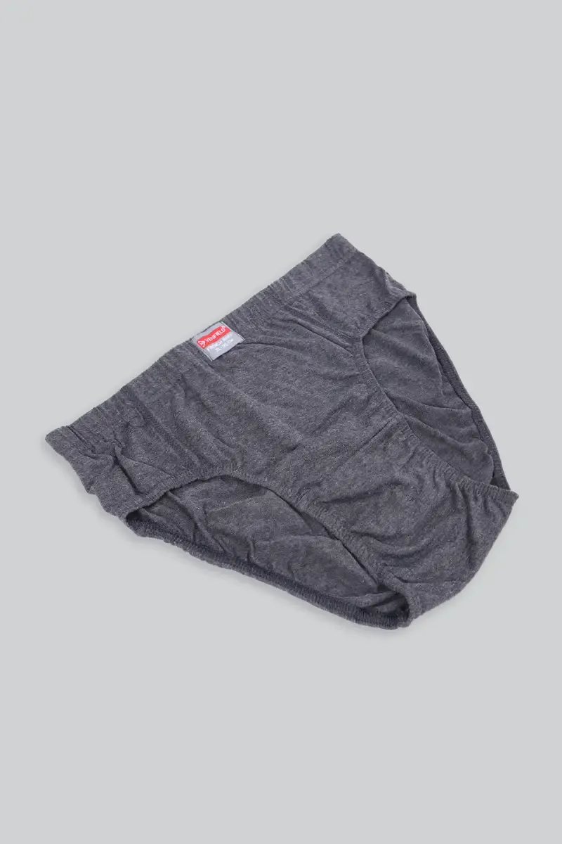 Solid Cotton Mid Rise Briefs for Men 02524975ANTMEL