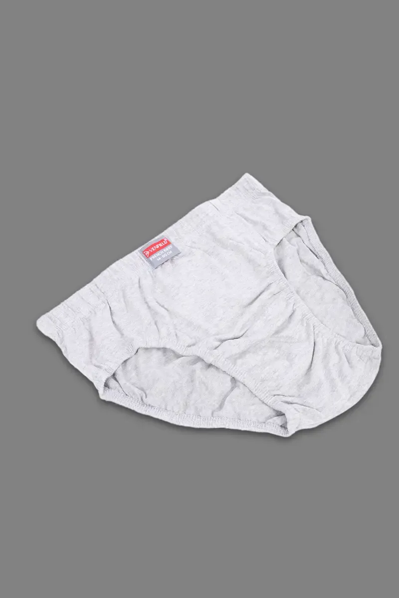 Solid Cotton Mid Rise Briefs for Men 02524985GREMEL