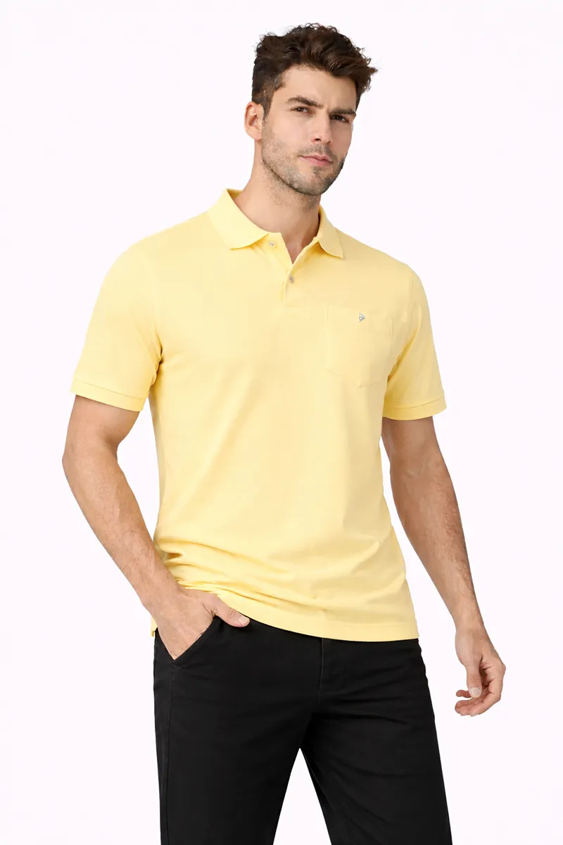 Men's Polyester Regular Fit T-shirt 025273XLYEL