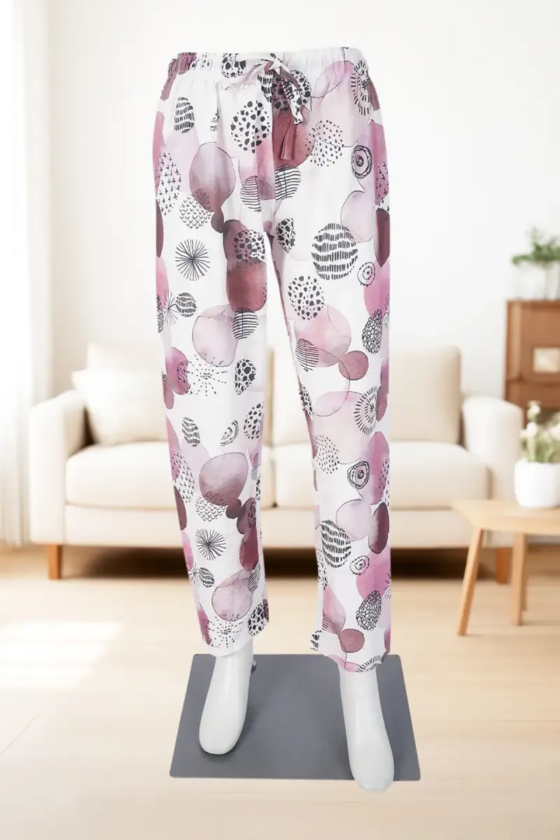 Rayon Conversational Printed Palazzo for Women