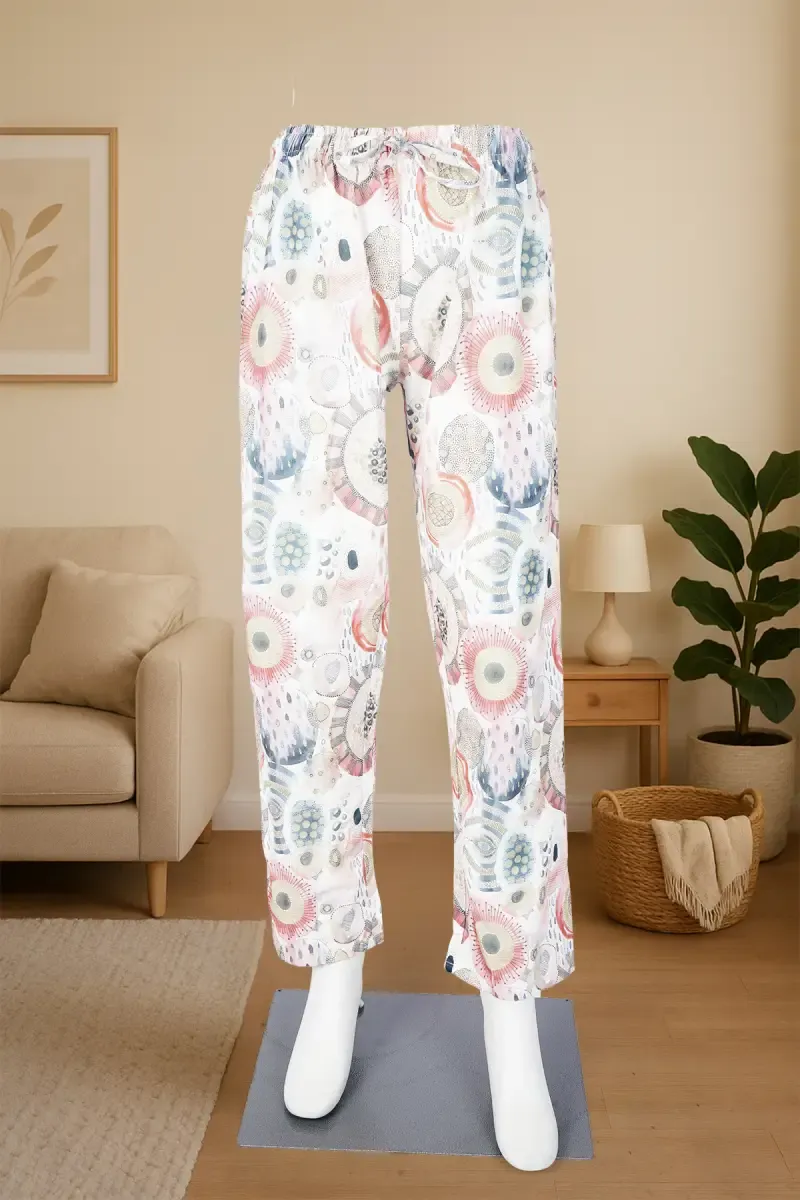 Rayon Conversational Printed Palazzo for Women