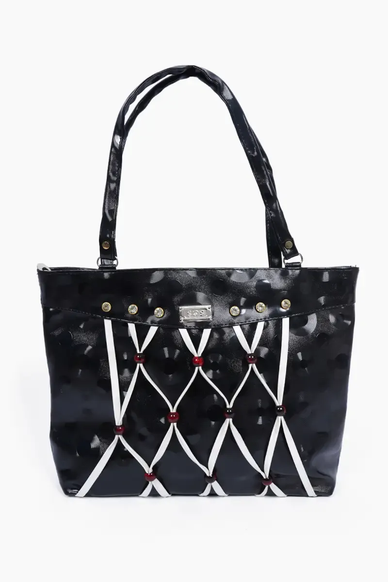 Bead Knots Design Casual Hand Bag for Women