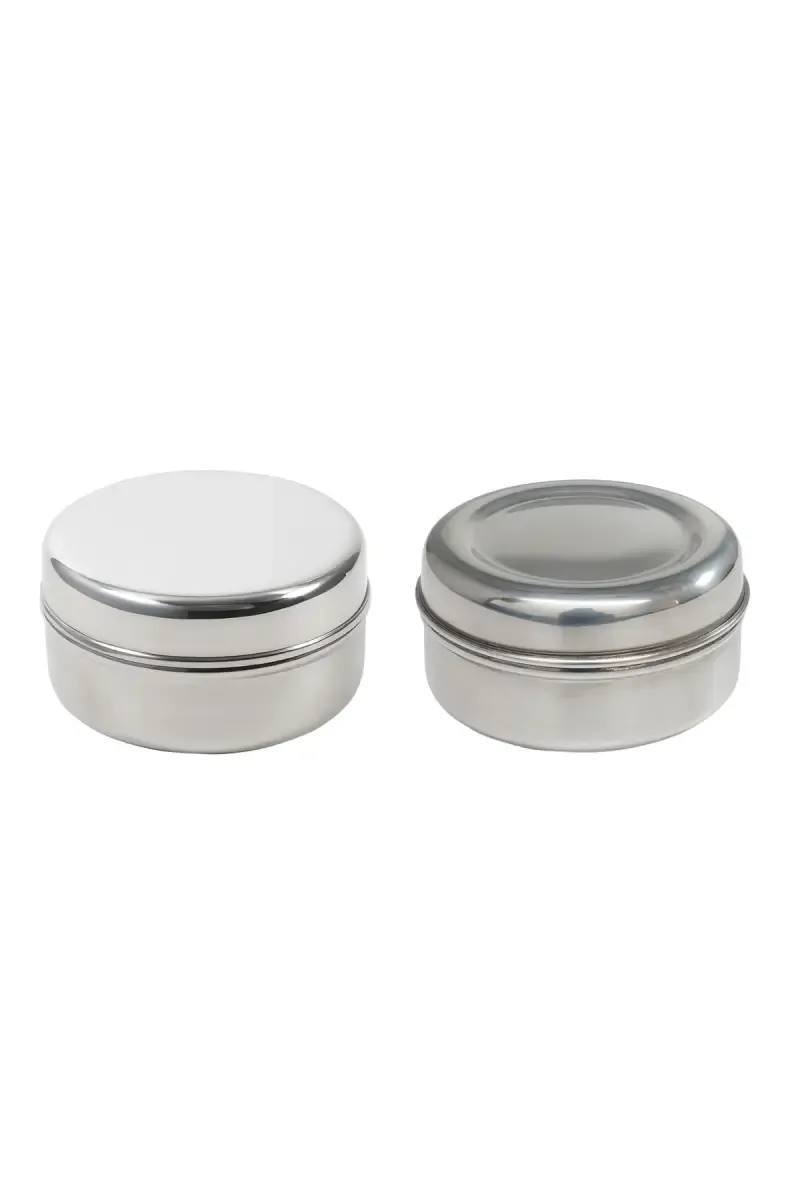 Stainless Steel Container, Set of 2 - 180ml (Each)