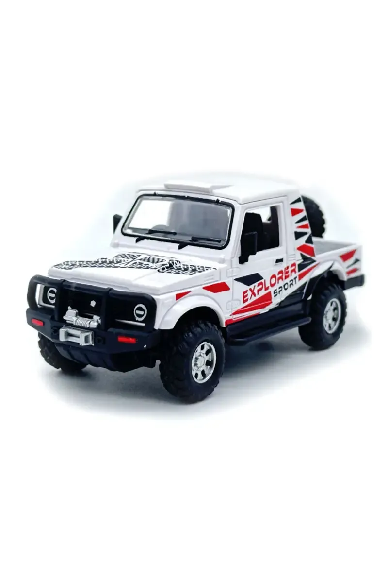 Explorer Pull Back Sport Car Toy (White) 025397WHI