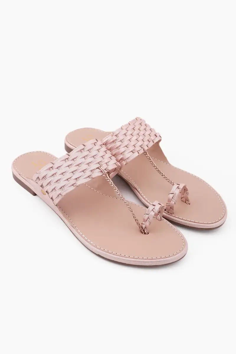 Ring Toe Flat Slippers for Women