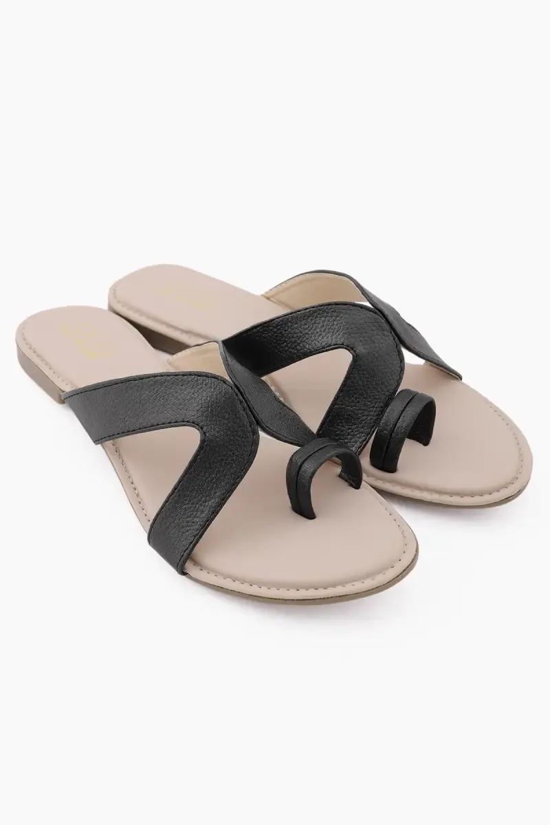 European Style Casual Flat Slippers for Women 02545442BLA