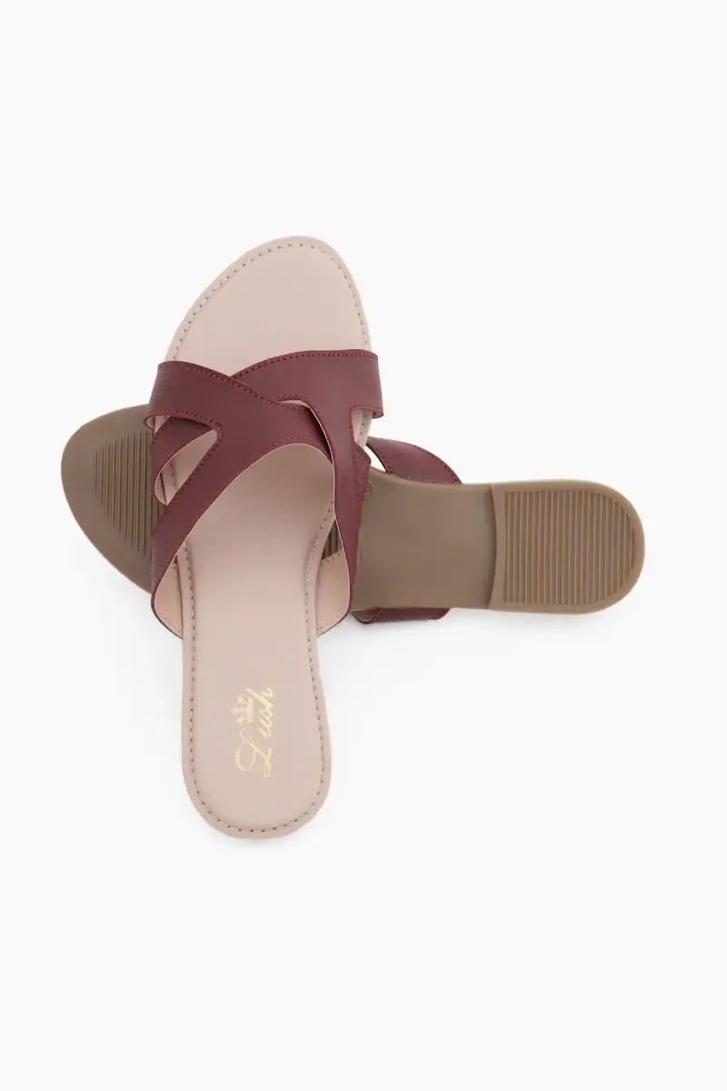 Slip-On Flat Slides for Women 02549639CHE