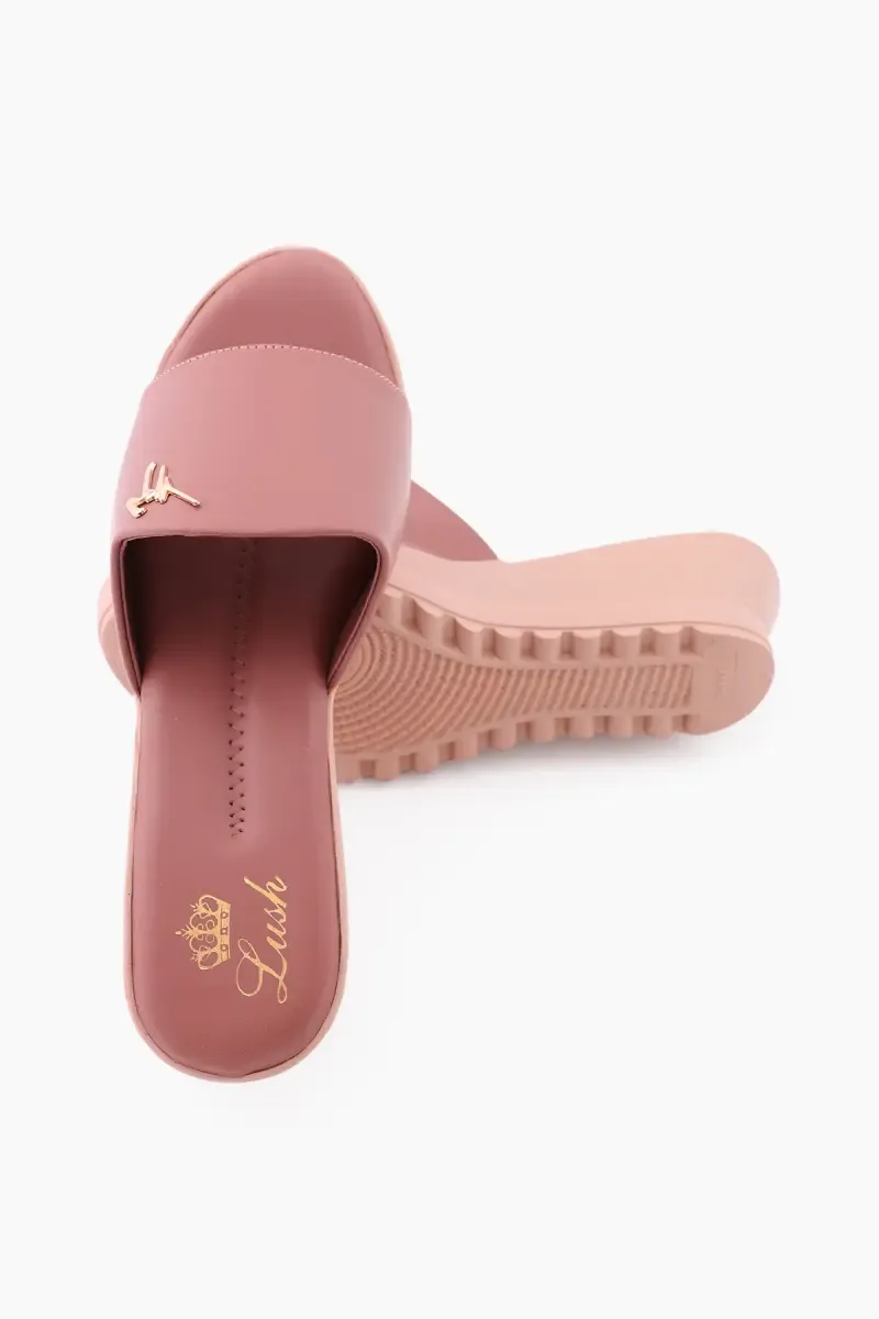 Women's Slip-On Wedge Heel Slippers