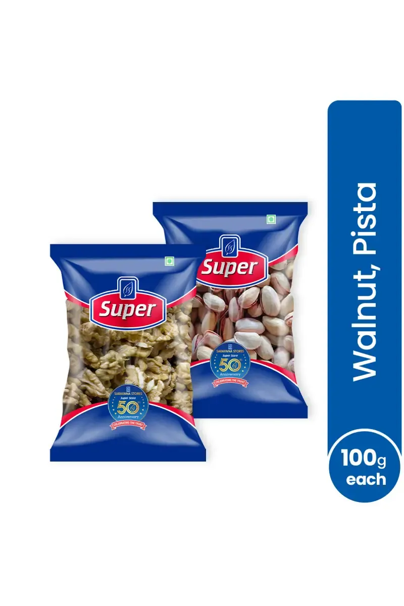 Super Pista & Akhrut (Walnut) Combo - Pack of 2 (100 Gram Each)