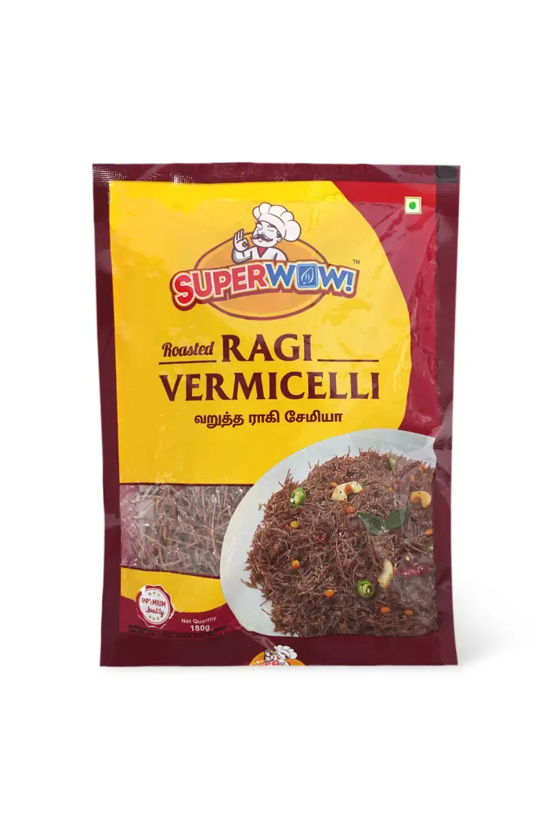 Roasted Ragi Vermicelli / Ragi Semiya, Super Wow - 180g