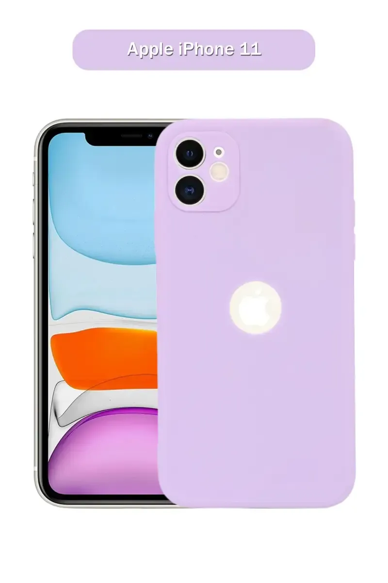 Silicone Solid Soft Back Cover Case for Apple iPhone 11 With Full Body Protection and Camera Protection (Lavender) 025861APPIPH11LAV